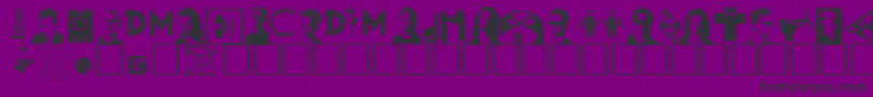 Modebats Font – Black Fonts on Purple Background