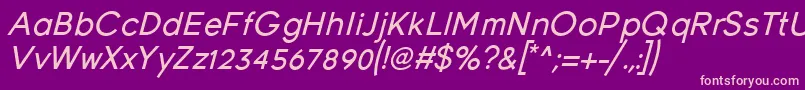 Lisätietoja YoungItalic-fontista YoungItalic-fontti – vaaleanpunaiset fontit violetilla taustalla