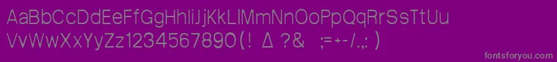 フォントArctik1.5 – 紫の背景に灰色の文字
