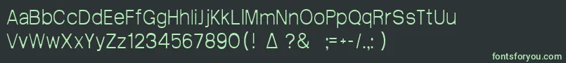 Arctik1.5-fontti – vihreät fontit mustalla taustalla