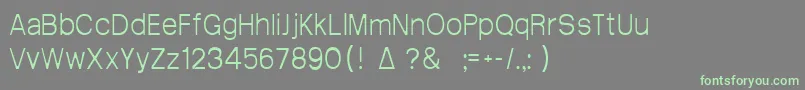 フォントArctik1.5 – 灰色の背景に緑のフォント