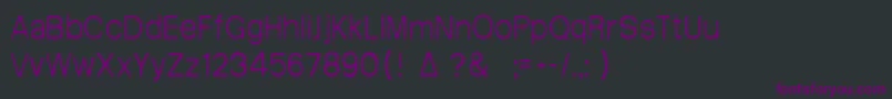 フォントArctik1.5 – 黒い背景に紫のフォント