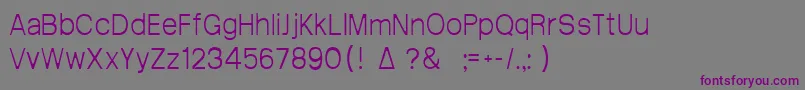 Шрифт Arctik1.5 – фиолетовые шрифты на сером фоне