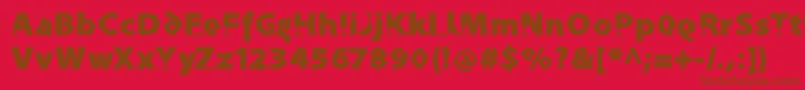 ProthesisCaribiqu Font – Brown Fonts on Red Background