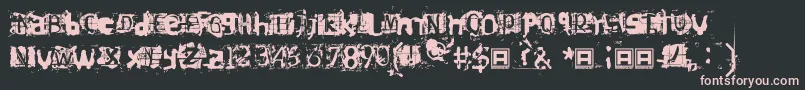 Hiroformica Font – Pink Fonts on Black Background