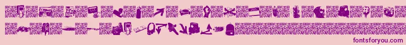 Urbanlife Font – Purple Fonts on Pink Background