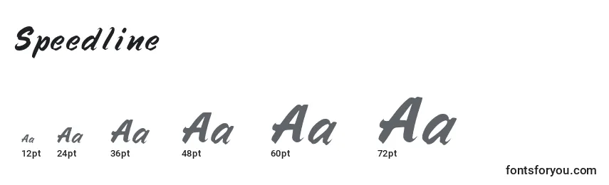 Speedline Font Sizes