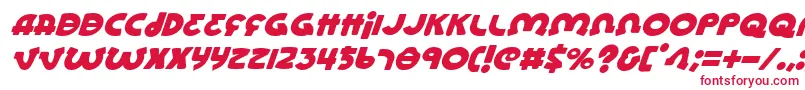 フォントLionelItalic – 赤い文字