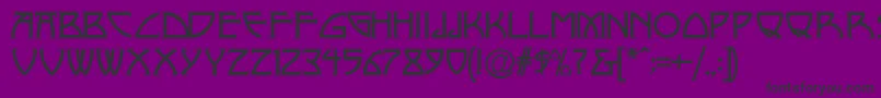 NickleyNormala Font – Black Fonts on Purple Background