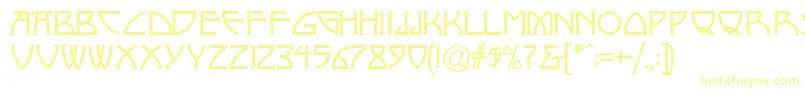 Шрифт NickleyNormala – жёлтые шрифты