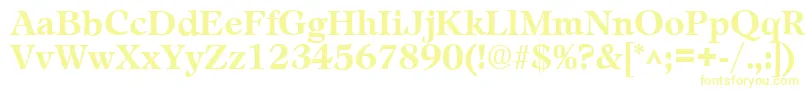 Шрифт LeamingtonBold – жёлтые шрифты