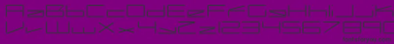 CapacitorRegular Font – Black Fonts on Purple Background