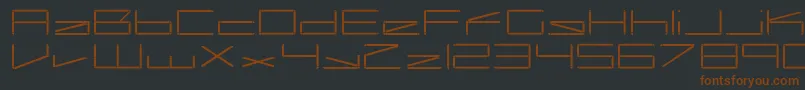 CapacitorRegular Font – Brown Fonts on Black Background