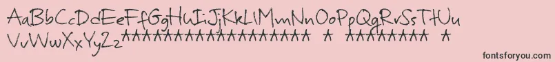 MurbiaDemo Font – Black Fonts on Pink Background