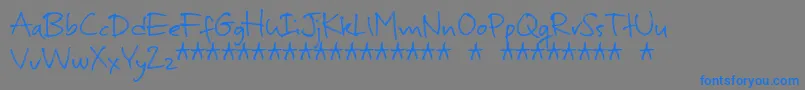 MurbiaDemo Font – Blue Fonts on Gray Background