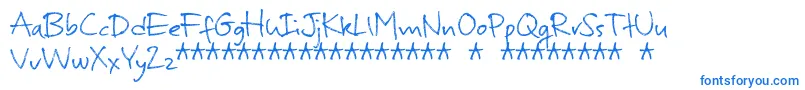 MurbiaDemo Font – Blue Fonts on White Background