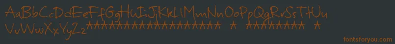 MurbiaDemo Font – Brown Fonts on Black Background