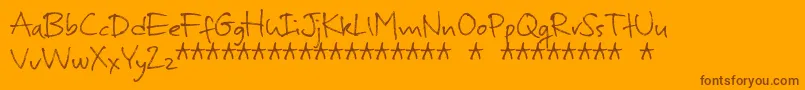 fuente MurbiaDemo – Fuentes Marrones Sobre Fondo Naranja