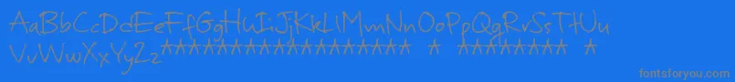 MurbiaDemo-Schriftart – Graue Schriften auf blauem Hintergrund