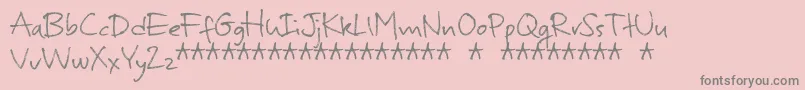 MurbiaDemo-Schriftart – Graue Schriften auf rosa Hintergrund