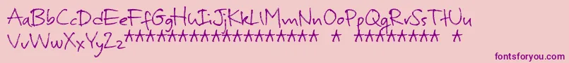 MurbiaDemo Font – Purple Fonts on Pink Background