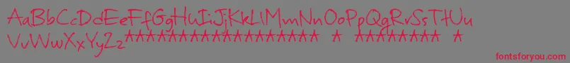 MurbiaDemo Font – Red Fonts on Gray Background