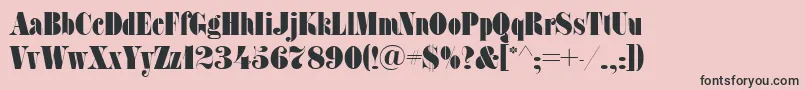 SanasoftFat.Kz Font – Black Fonts on Pink Background
