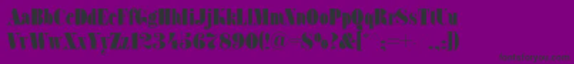 SanasoftFat.Kz Font – Black Fonts on Purple Background