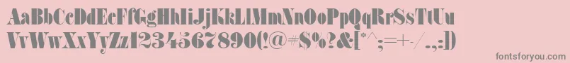 fuente SanasoftFat.Kz – Fuentes Grises Sobre Fondo Rosa