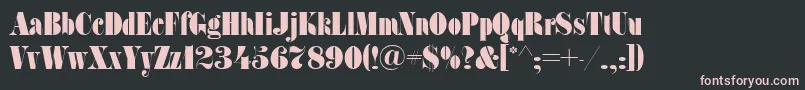 SanasoftFat.Kz Font – Pink Fonts on Black Background