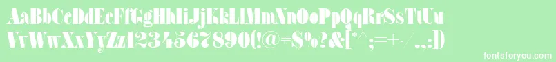 SanasoftFat.Kz Font – White Fonts on Green Background