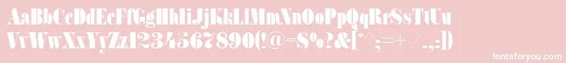 SanasoftFat.Kz Font – White Fonts on Pink Background