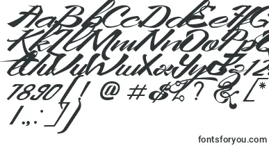 KingCityFreeFont font – letter Fonts