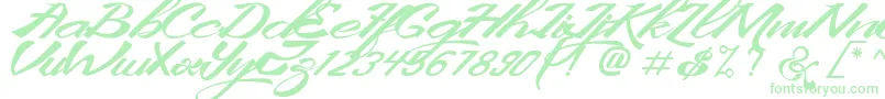 KingCityFreeFont-Schriftart – Grüne Schriften