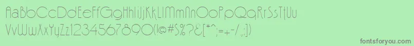 FinaleRegular Font – Gray Fonts on Green Background