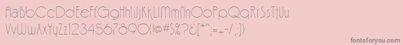 FinaleRegular-Schriftart – Graue Schriften auf rosa Hintergrund