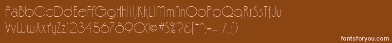 Шрифт FinaleRegular – розовые шрифты на коричневом фоне