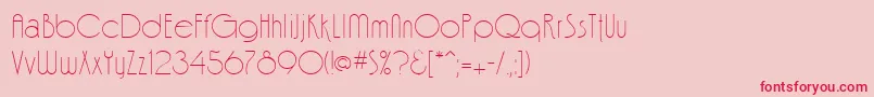 FinaleRegular Font – Red Fonts on Pink Background