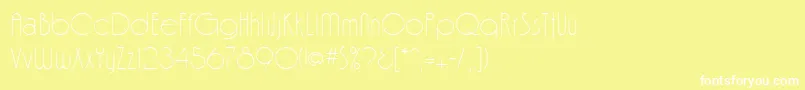 FinaleRegular Font – White Fonts on Yellow Background