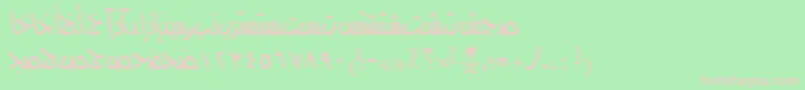 AymFreedomSN Font – Pink Fonts on Green Background