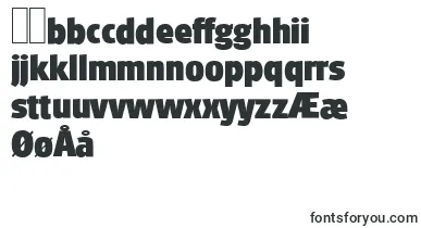 GlasgowserialHeavyRegular font – danish Fonts