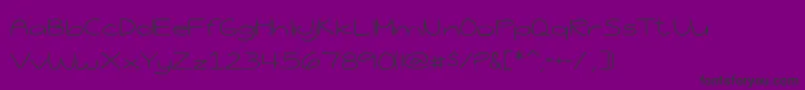 JessicaElaineThin Font – Black Fonts on Purple Background