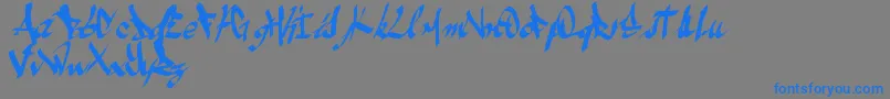 Ameze-fontti – siniset fontit harmaalla taustalla