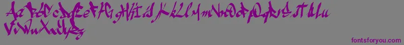 Więcej informacji o czcionce Ameze Czcionka Ameze – fioletowe czcionki na szarym tle