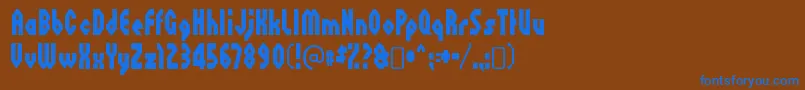 More about OctovilleRegular Font OctovilleRegular Font – Blue Fonts on Brown Background