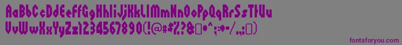 Weitere Informationen zur OctovilleRegular-Schriftart OctovilleRegular-Schriftart – Violette Schriften auf grauem Hintergrund