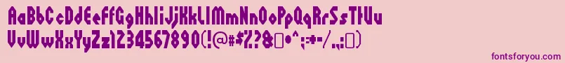 More about OctovilleRegular Font OctovilleRegular Font – Purple Fonts on Pink Background