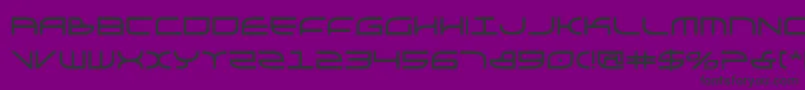 フォントGalgab – 紫の背景に黒い文字