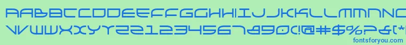 Galgab Font – Blue Fonts on Green Background
