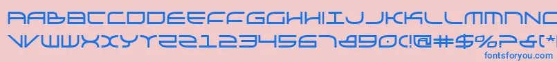 Galgab Font – Blue Fonts on Pink Background